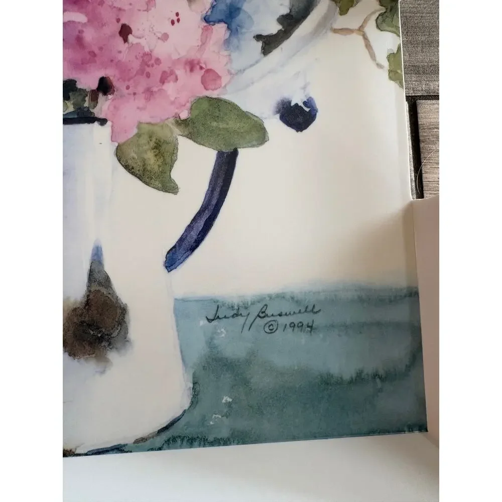 Vintage 1994 Judy Buswell Floral Serving Tray R2S Italy 20” Melamine